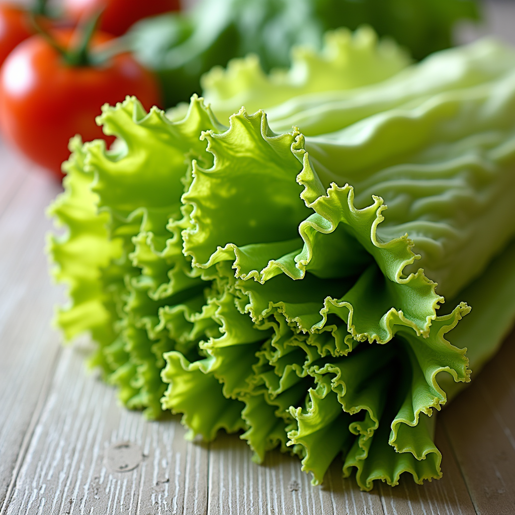 Lettuce and tomato